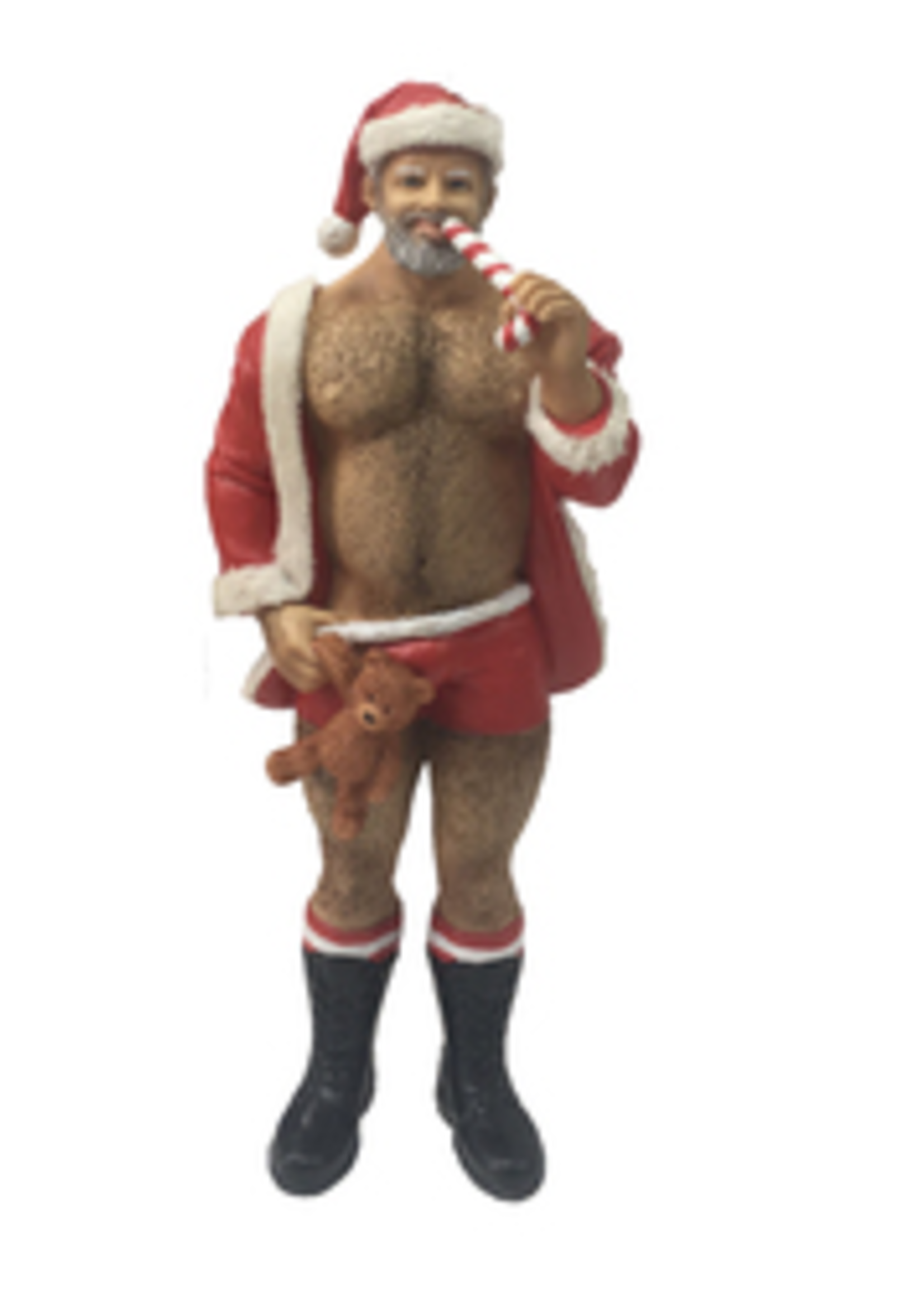 December Diamonds Santa Bear - Poke the Bear Ornament