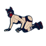 Geeky And Kinky Pup Girl Nancy Enamel Pin