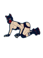 Geeky And Kinky Pup Girl Nancy Enamel Pin