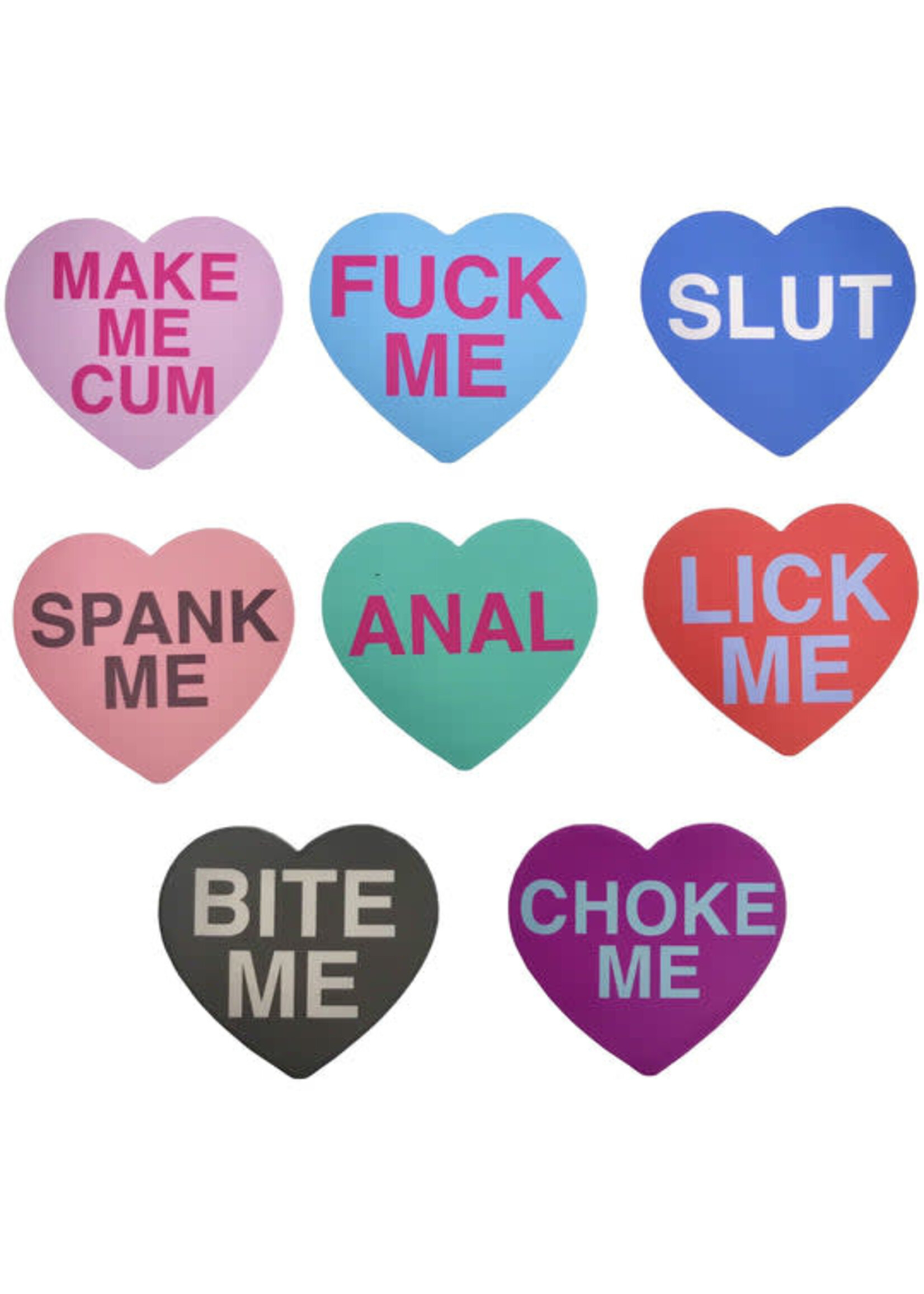Geeky And Kinky Kinky Hearts - 8 Sticker Set