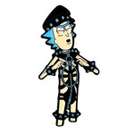 Geeky And Kinky Alcoholic Master Rick II Enamel Pin