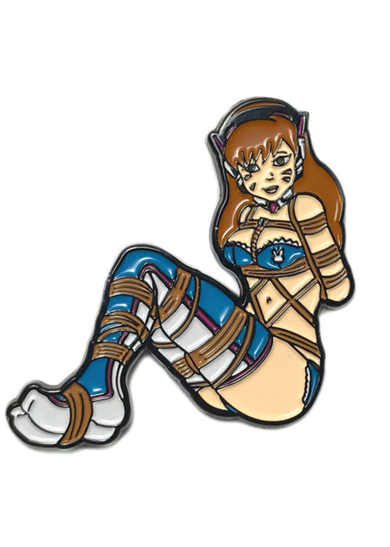 Geeky And Kinky Gamer Queen Enamel Pin