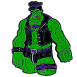Geeky And Kinky Green Goliath Leather Daddy Enamel Pin