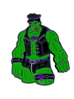 Geeky And Kinky Green Goliath Leather Daddy Enamel Pin