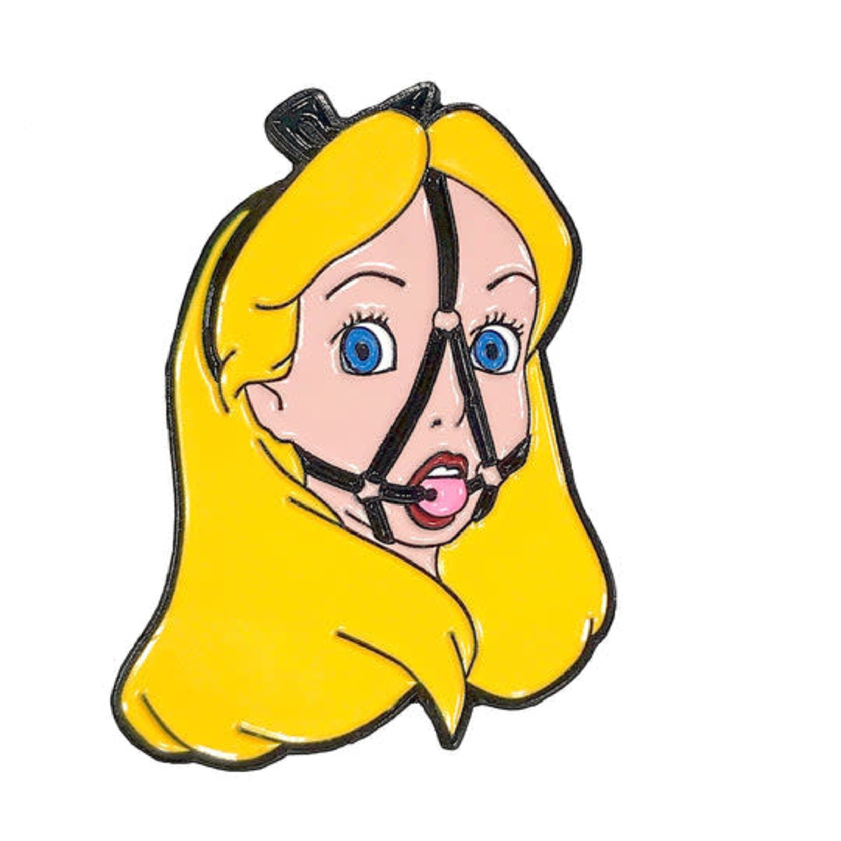 Geeky And Kinky Lady in Wonderland Enamel Pin