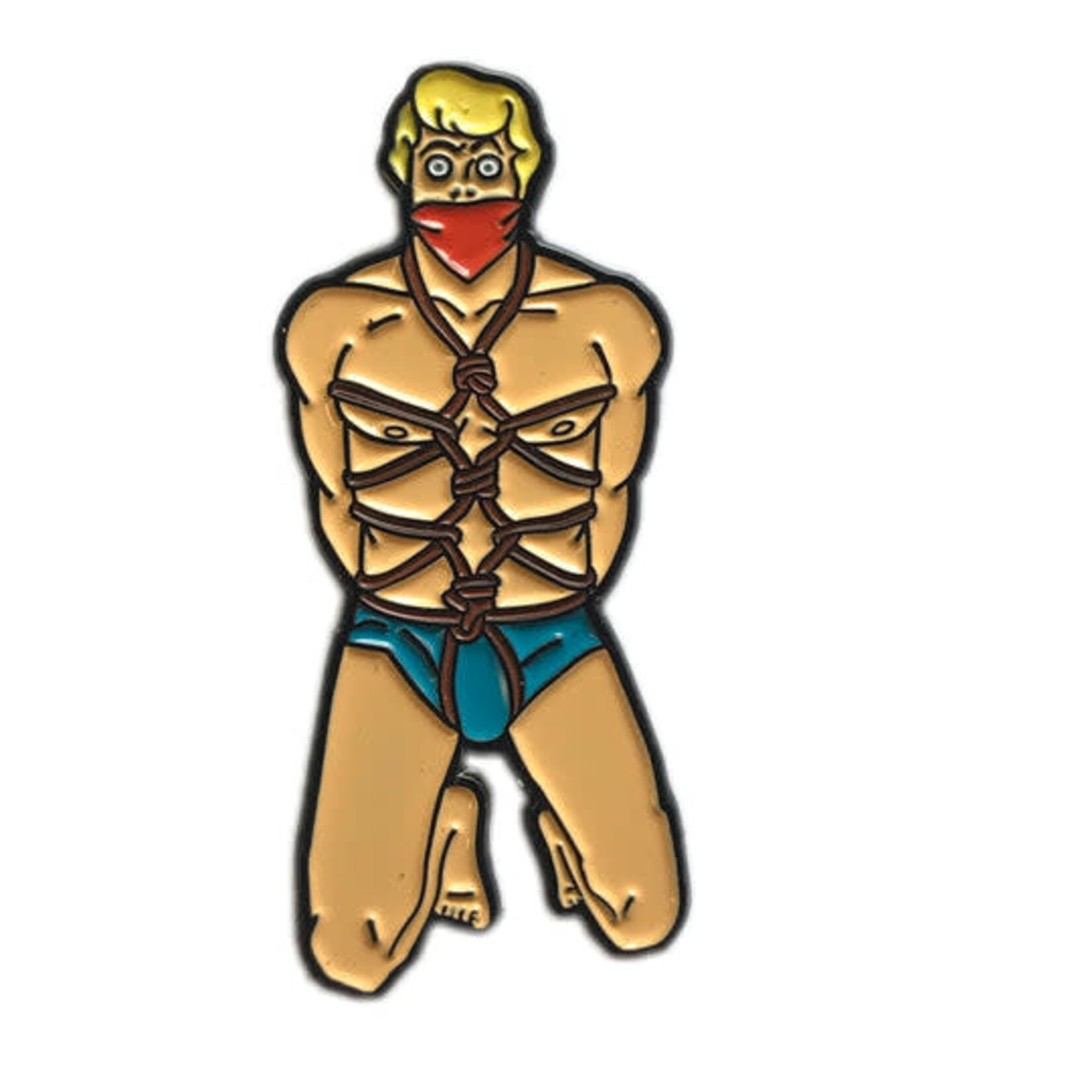 Geeky And Kinky The Blonde Guy Enamel Pin