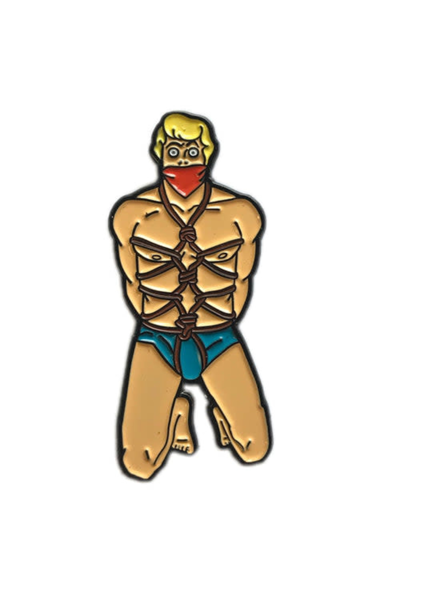 Geeky And Kinky The Blonde Guy Enamel Pin