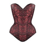 Corset Story Red LL Brocade Corset w/ Hip Gores 40in/43-44in
