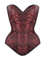 Corset Story Red LL Brocade Corset w/ Hip Gores 40in/43-44in