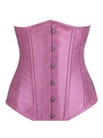 Corset Story Longline Pink Satin Underbust Corset