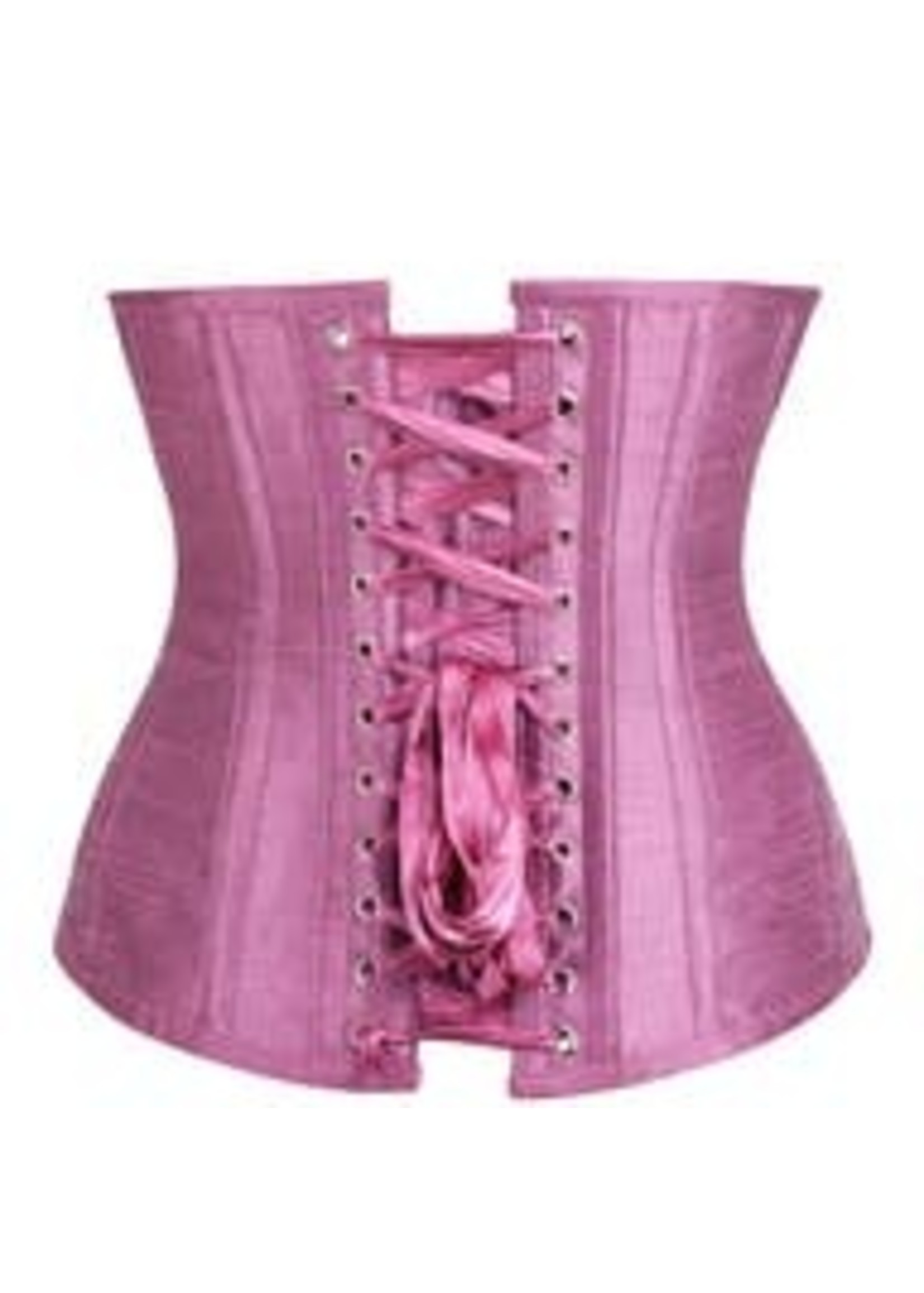 Corset Story Longline Pink Satin Underbust Corset