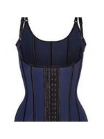 Corset Story Corset Story Navy Latex Underbust Corset with adjustable Bra Straps