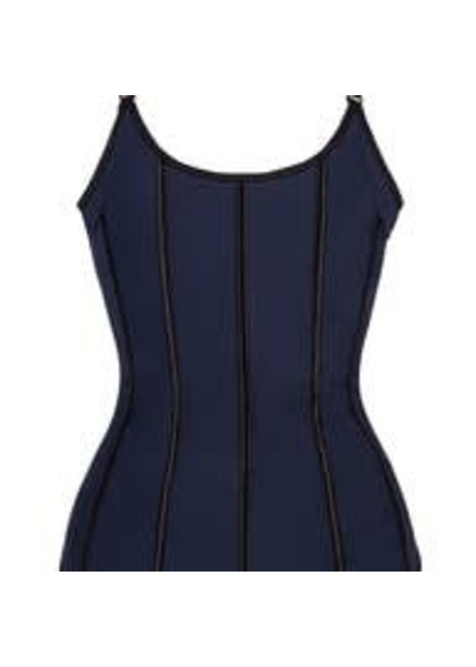 Corset Story Corset Story Navy Latex Underbust Corset with adjustable Bra Straps