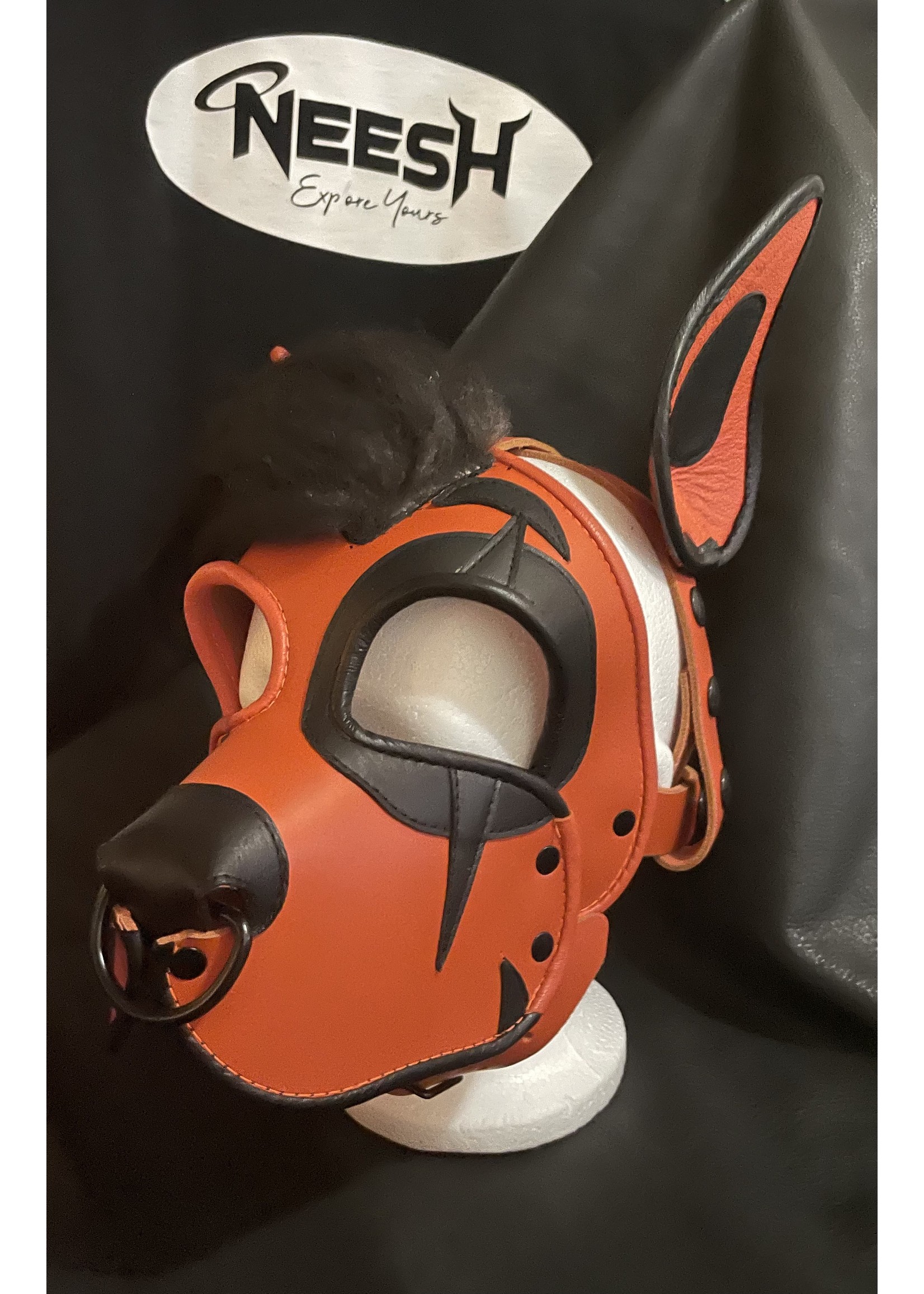 P & C Creations Custom Leather Hood/Muzzle