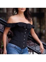 Corset Story Cotton Straight Bustline Corset Top Black US14