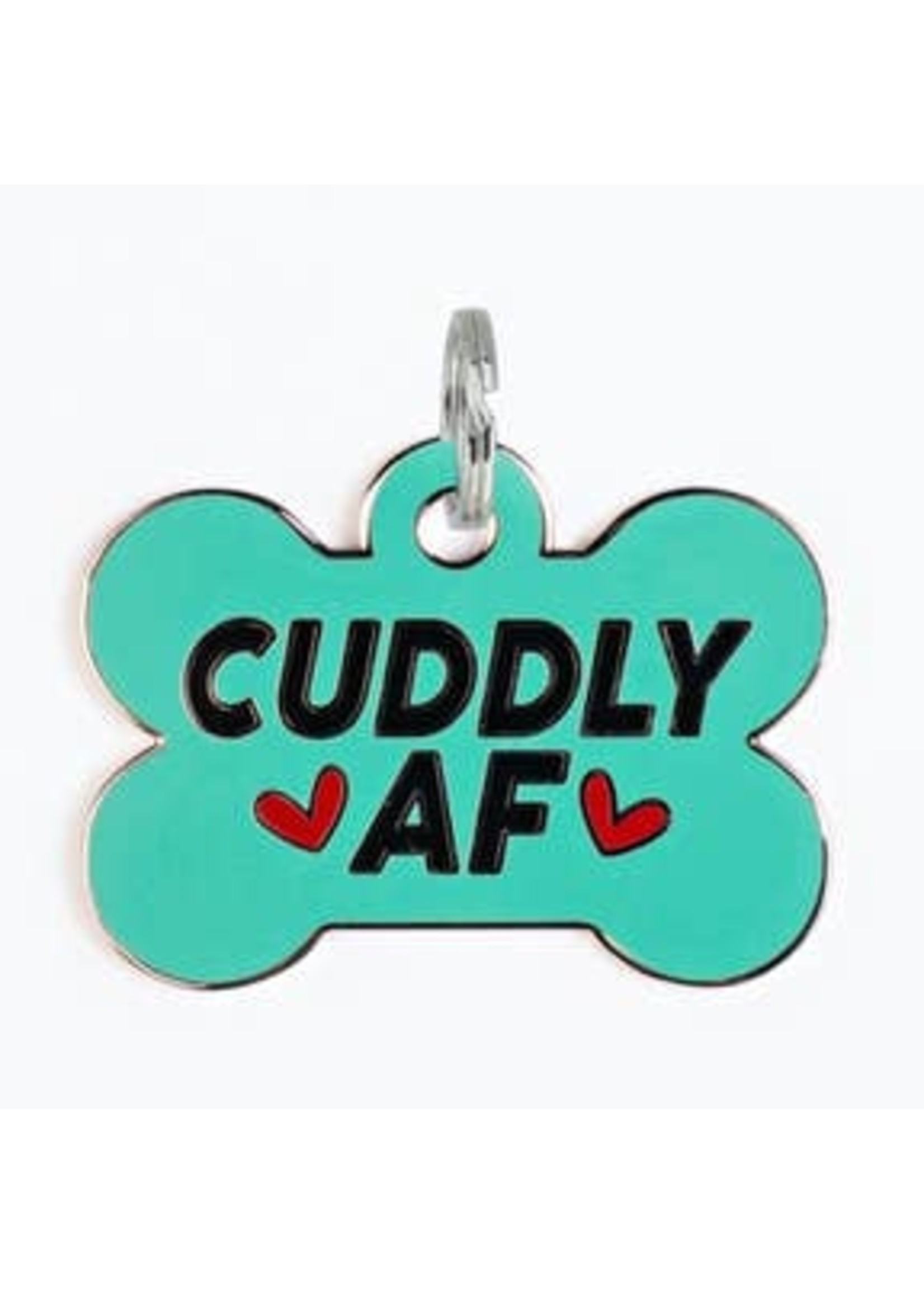 Bad Tags Cuddly AF- Bone Charm- Blue