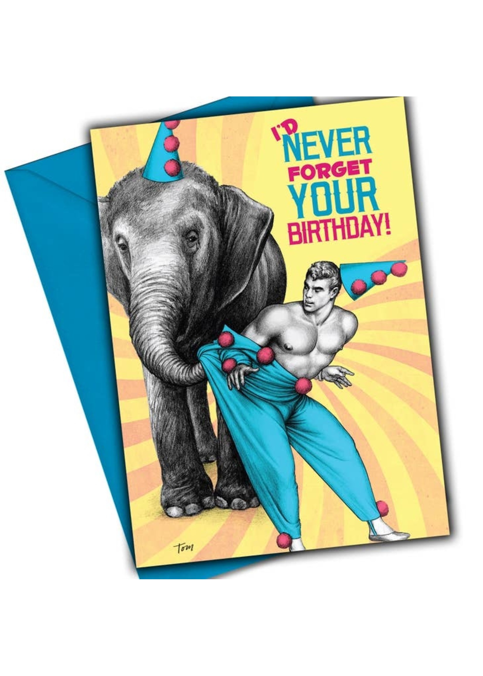 Kweer Cards/Peachy Kings TOF Circus Birthday Greeting Card