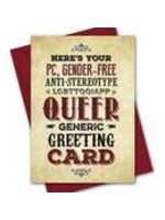 Kweer Cards/Peachy Kings Queer Generic Greeting Card (Gay, LGBTQ)