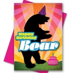 Kweer Cards/Peachy Kings Bear Birthday Greeting Card (Gay, Queer, LGBTQ)