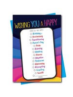 Kweer Cards/Peachy Kings Queer Checkbox Greeting Card (Gay, LGBTQ)
