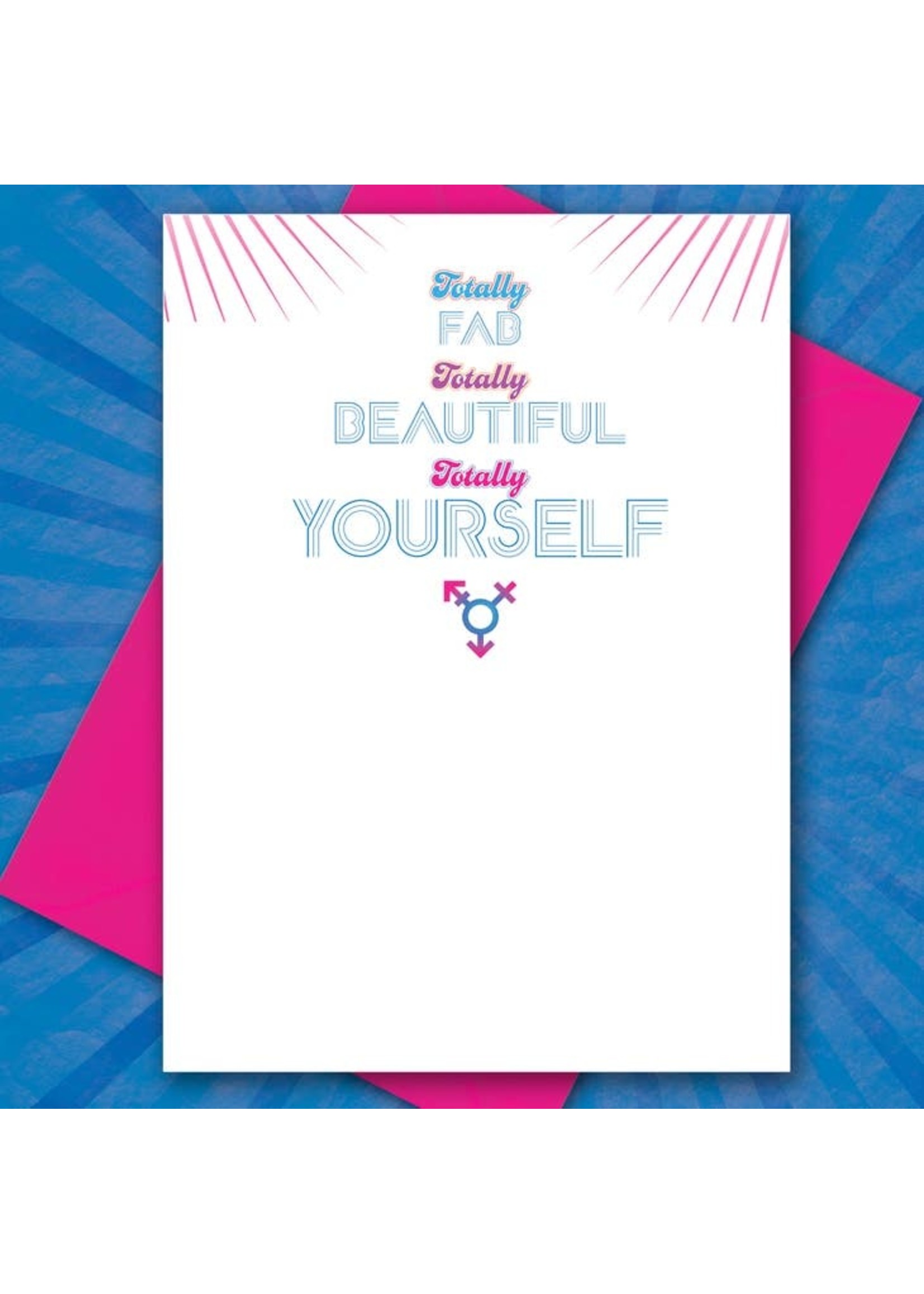 Kweer Cards/Peachy Kings Trans-Tastic Transgender Greeting Card (Gay, Queer)