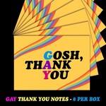 Kweer Cards/Peachy Kings "Gosh Thank You" Gay Note Cards (Queer, LGBTQ)