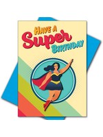 Kweer Cards/Peachy Kings Super Woman, Girl Power Birthday Card (Gay, Queer, Lesbian)