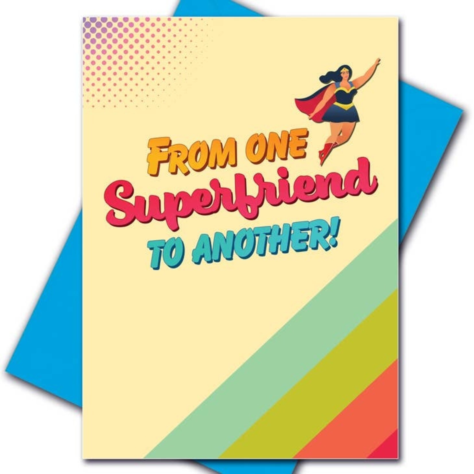 Kweer Cards/Peachy Kings Super Woman, Girl Power Birthday Card (Gay, Queer, Lesbian)