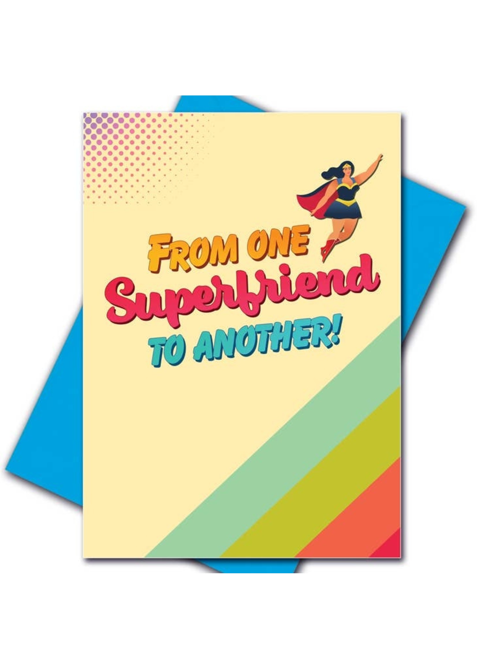 Kweer Cards/Peachy Kings Super Woman, Girl Power Birthday Card (Gay, Queer, Lesbian)
