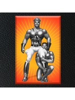 Tom of Finland TOF Black Leathermen Hard Magnet