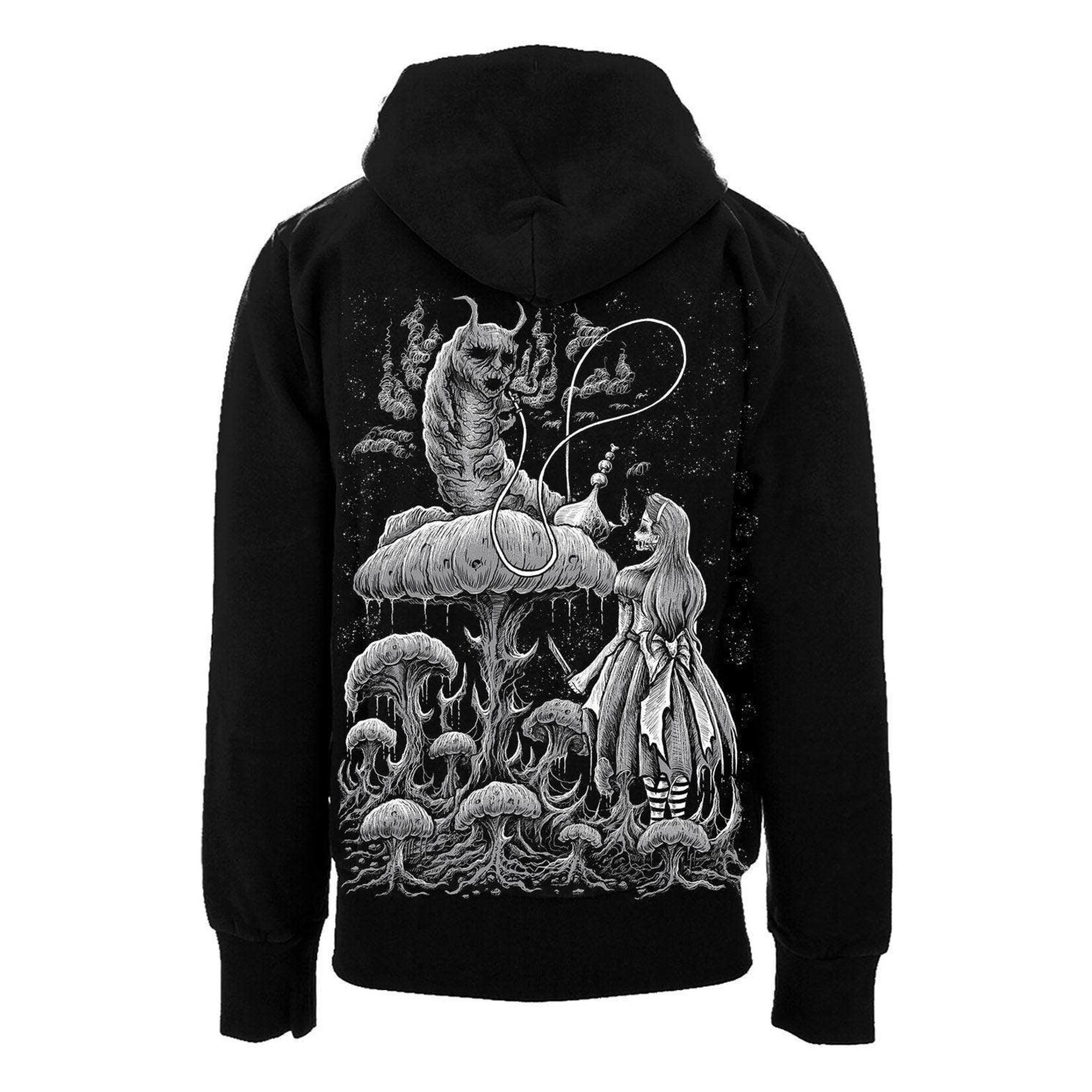 vampirefreaks Alice and the Caterpillar Zip Hoodie
