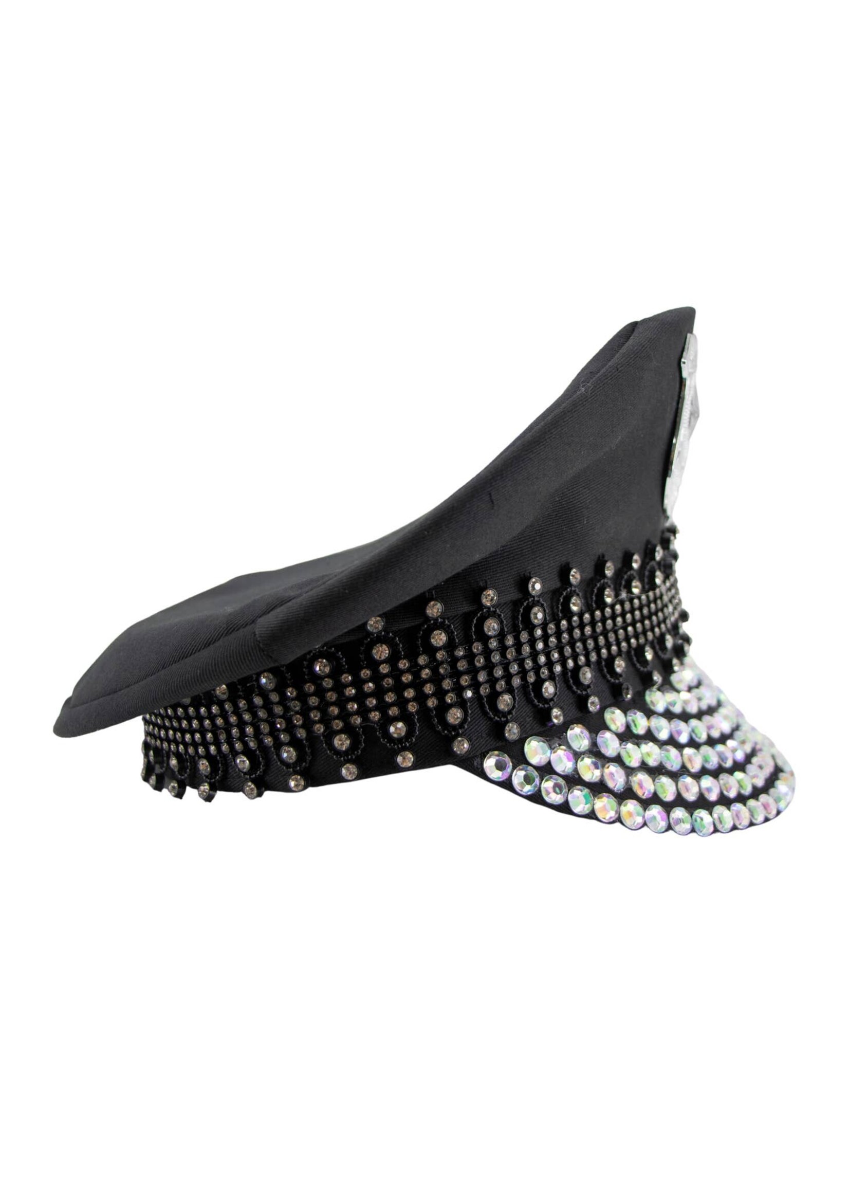 Diamond Police Hat - Black