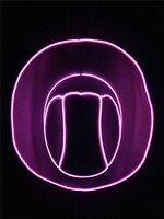 Purple Cowboy Hat - LED
