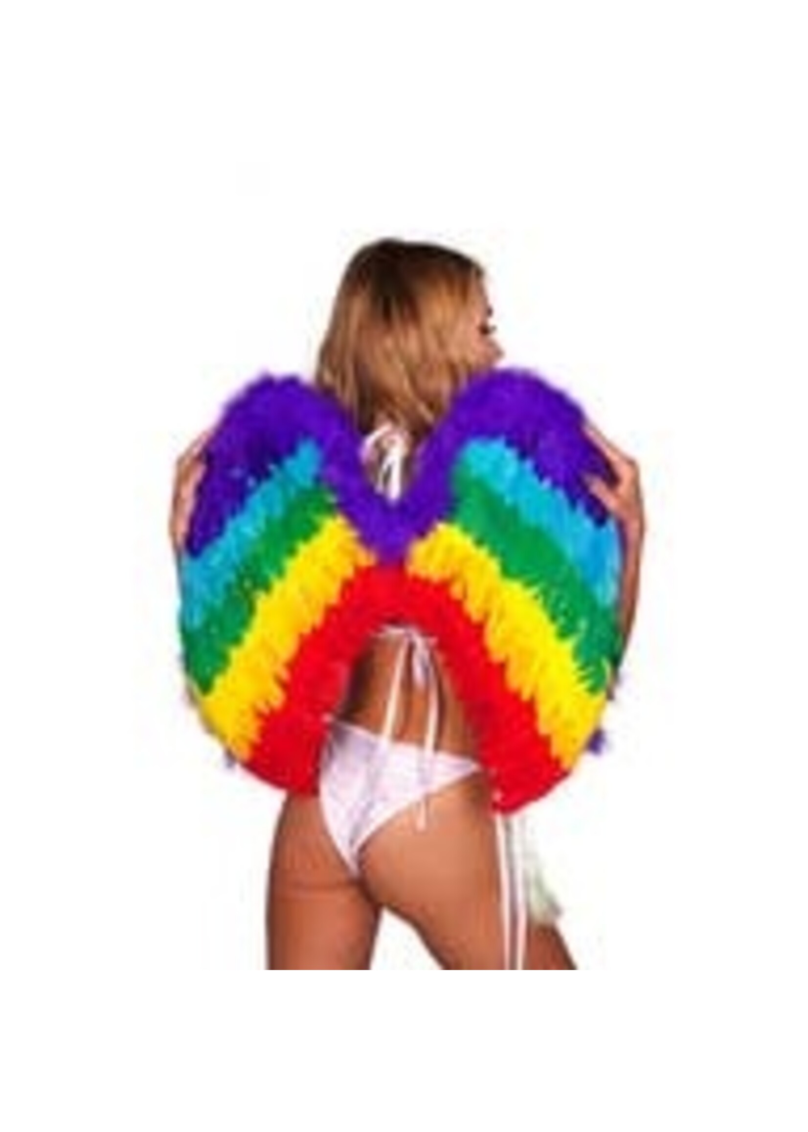 Feathered Pride Wings -Rainbow