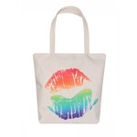 Cap Zone Rainbow Lip Mark Tote Bag