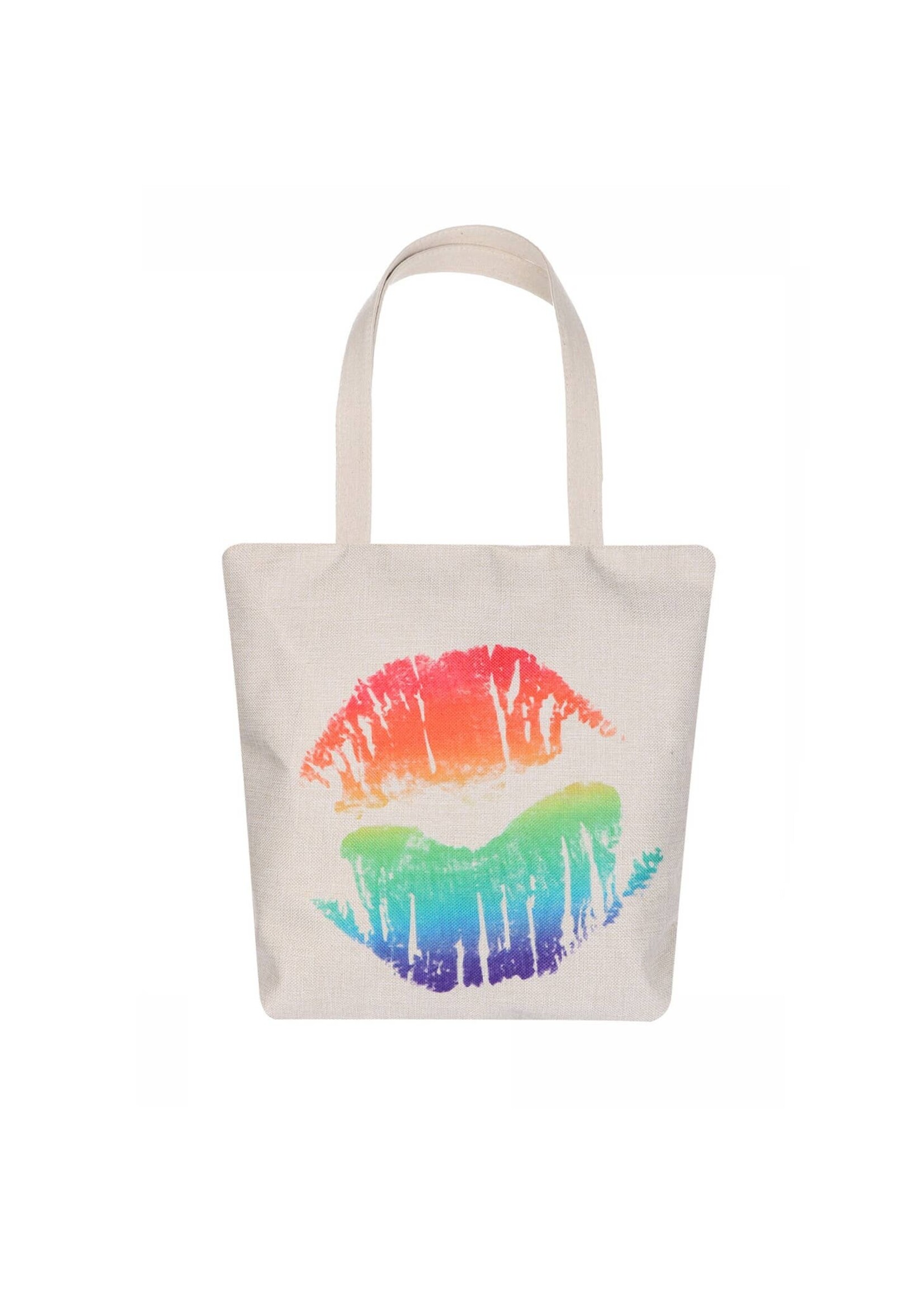 Rainbow Lip Mark Tote Bag