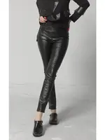 Metamorphoza V-Leather Low-Rise Pants-