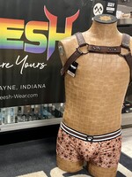 Neesh-Wear Custom Bulldog Harness SOFT/RUST