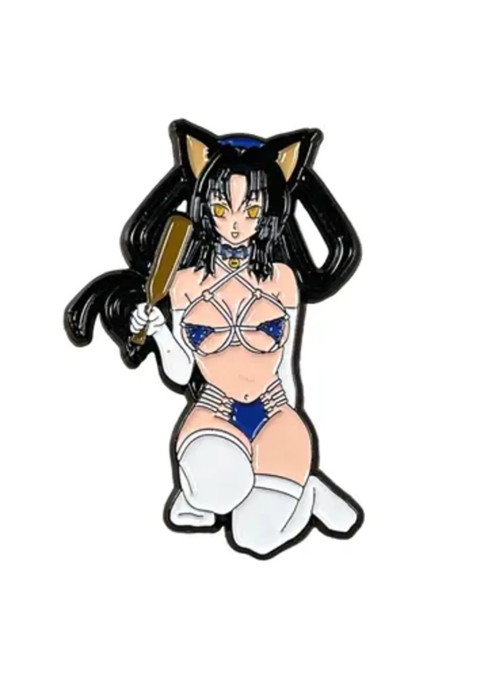 Geeky And Kinky Bad Cat Enamel Pin