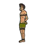Geeky And Kinky The Stoner Original Shaggy Enamel Pin