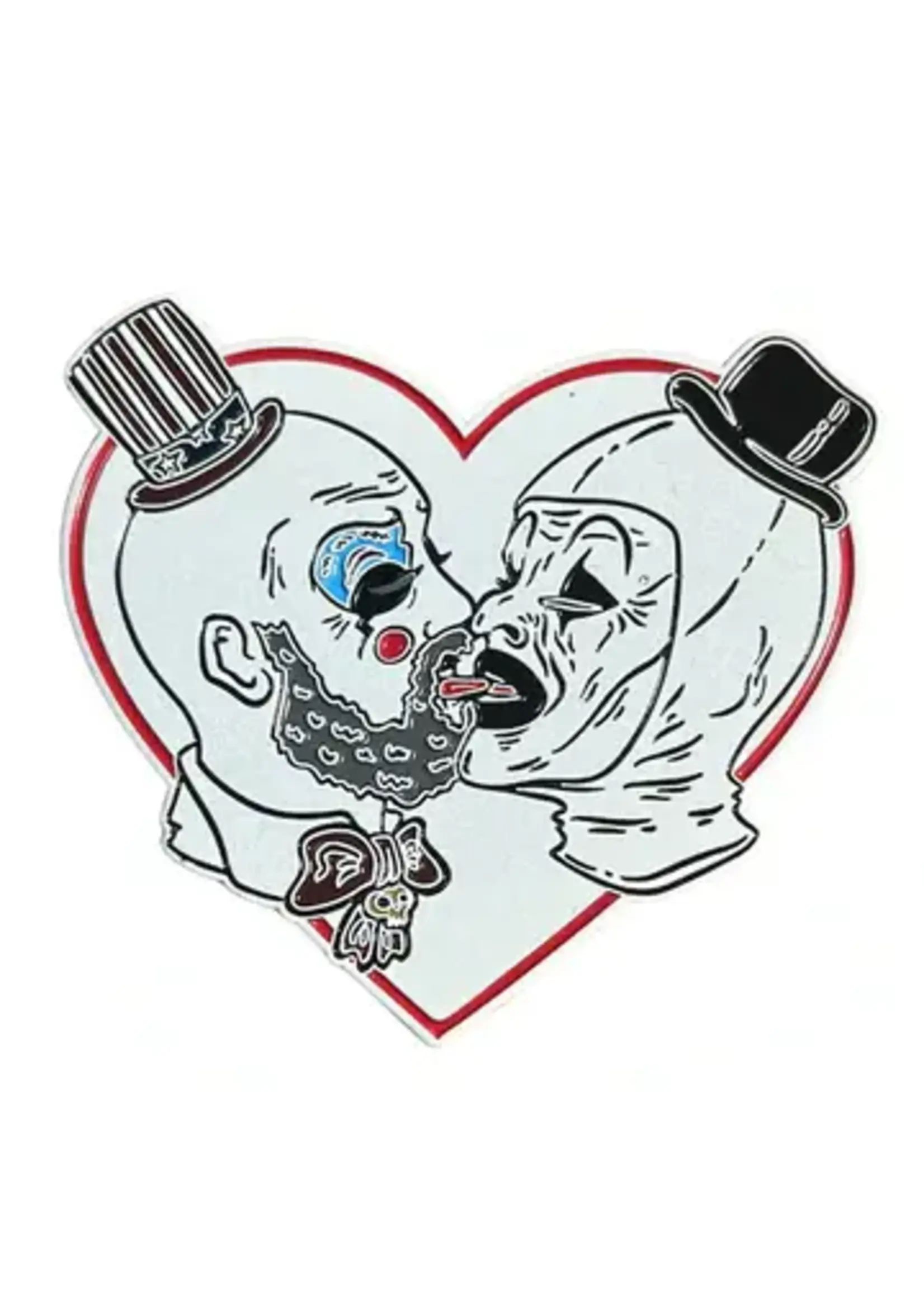 Geeky And Kinky Clown Love Enamel Pin