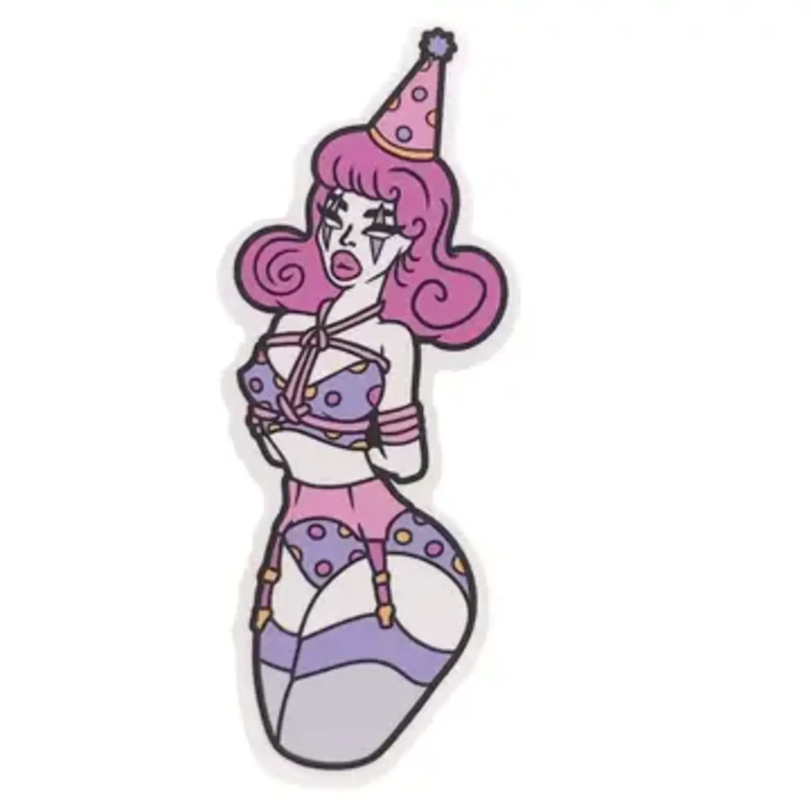 Geeky And Kinky Rope Clown Enamel Pin