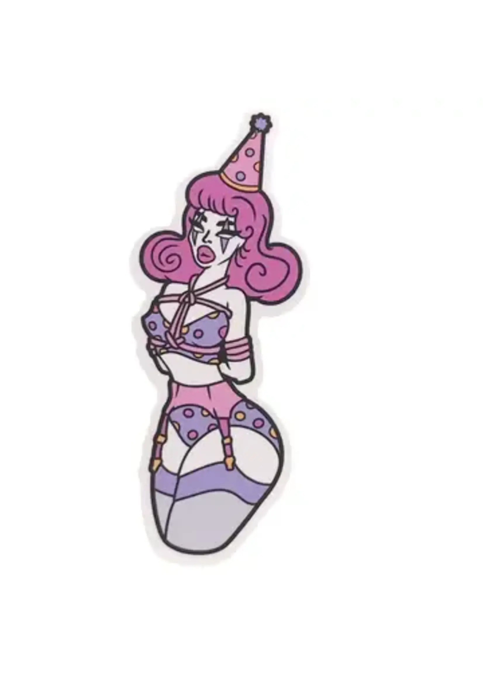 Geeky And Kinky Rope Clown Enamel Pin