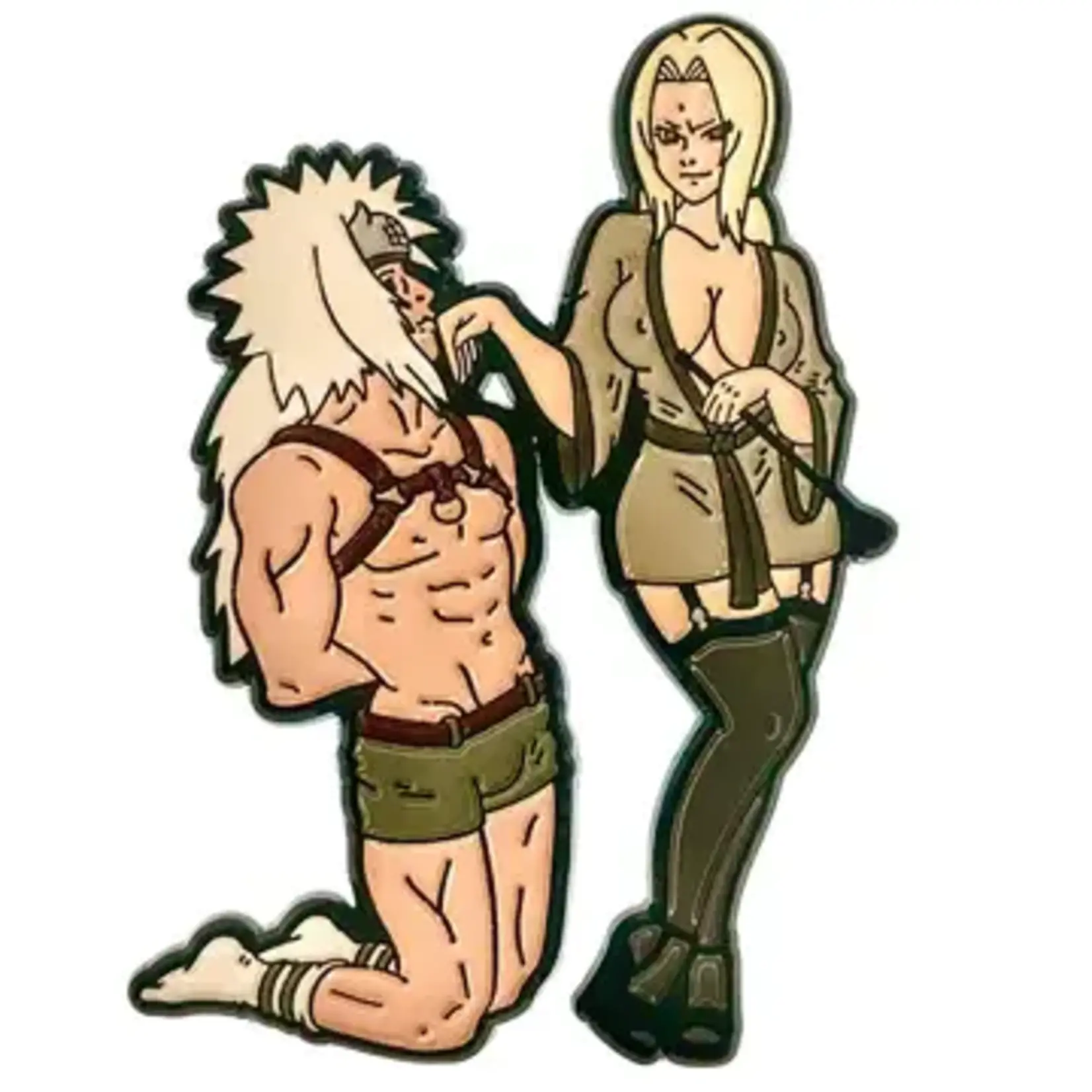 Geeky And Kinky Old Lady & Pervy Sage Enamel Pin