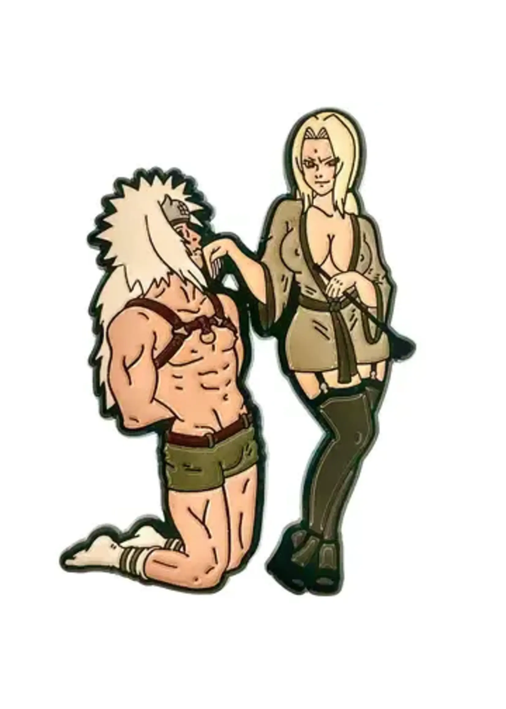 Geeky And Kinky Old Lady & Pervy Sage Enamel Pin