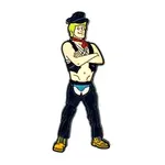 Geeky And Kinky Sir Blonde Guy Enamel Pin