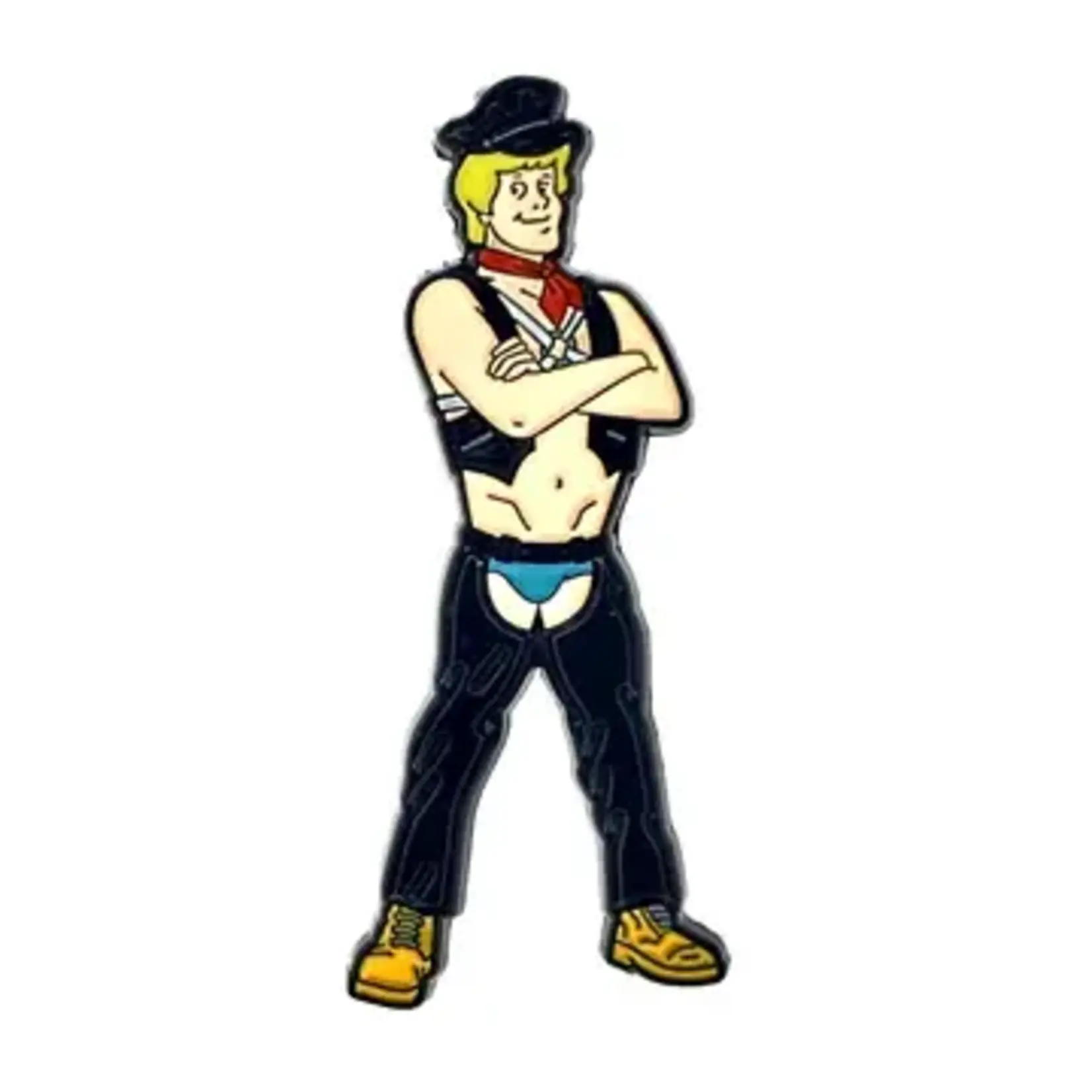 Geeky And Kinky Sir Blonde Guy Enamel Pin