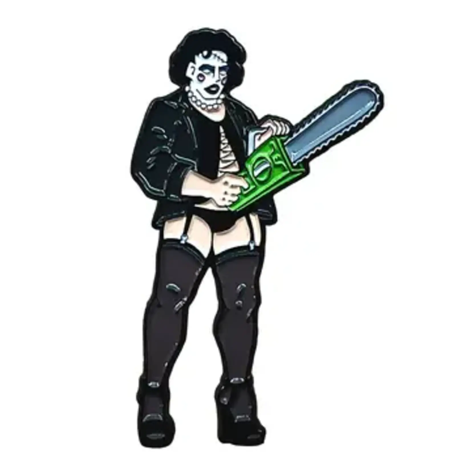 Geeky And Kinky Rocky Chainsaw Enamel Pin
