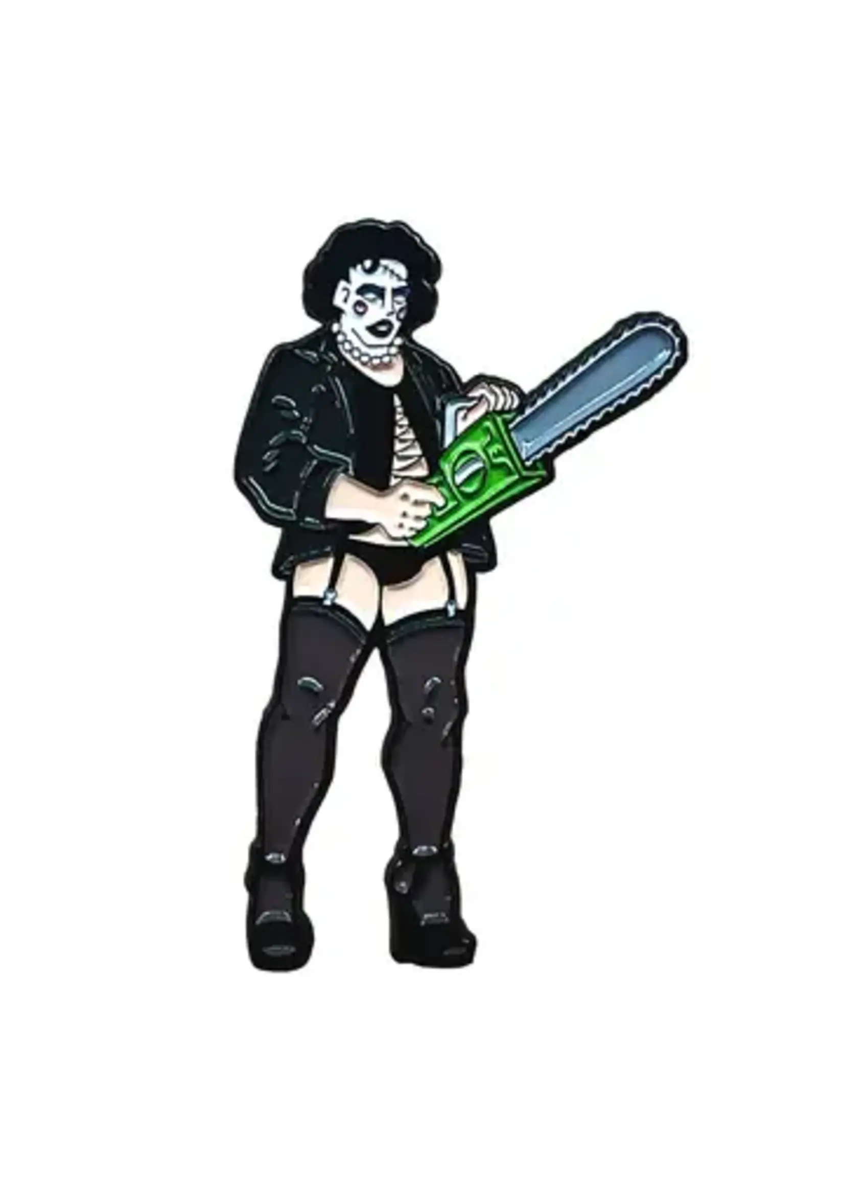 Geeky And Kinky Rocky Chainsaw Face Enamel Pin