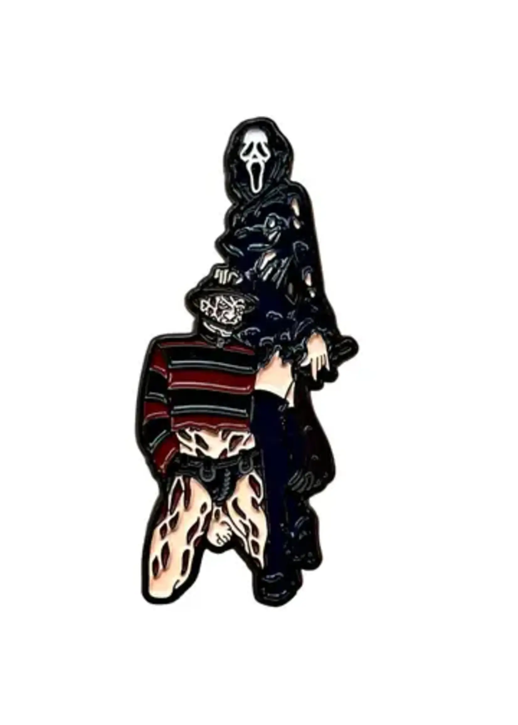 Geeky And Kinky Scared Love Enamel Pin